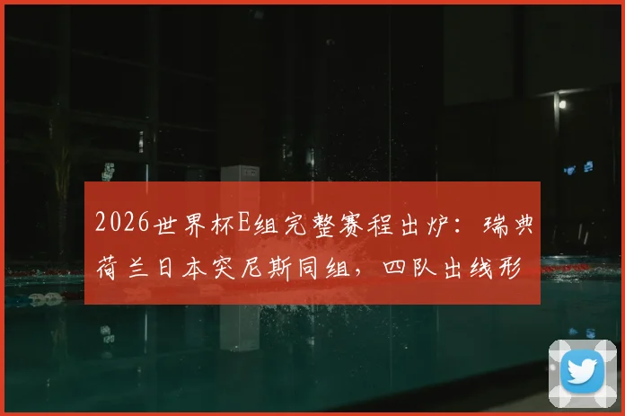 2026世界杯E组完整赛程出炉：瑞典荷兰日本突尼斯同组，四队出线形势与历史交锋深度解读